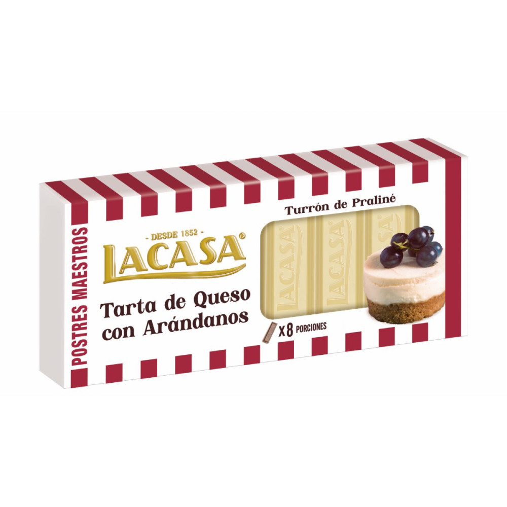 Turrón de Tarta de Queso con Arándanos