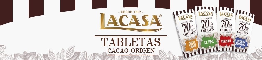 Tabletas Cacao Origen Lacasa