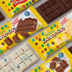 Barritas, chocolates e tabletes de Lacasitos